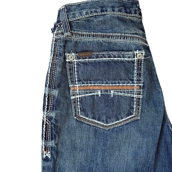 Ariat M4 Low Rise Coltrane Relaxed Boot Cut Jeans Mens SZ 32X30 - Picture 4 of 8